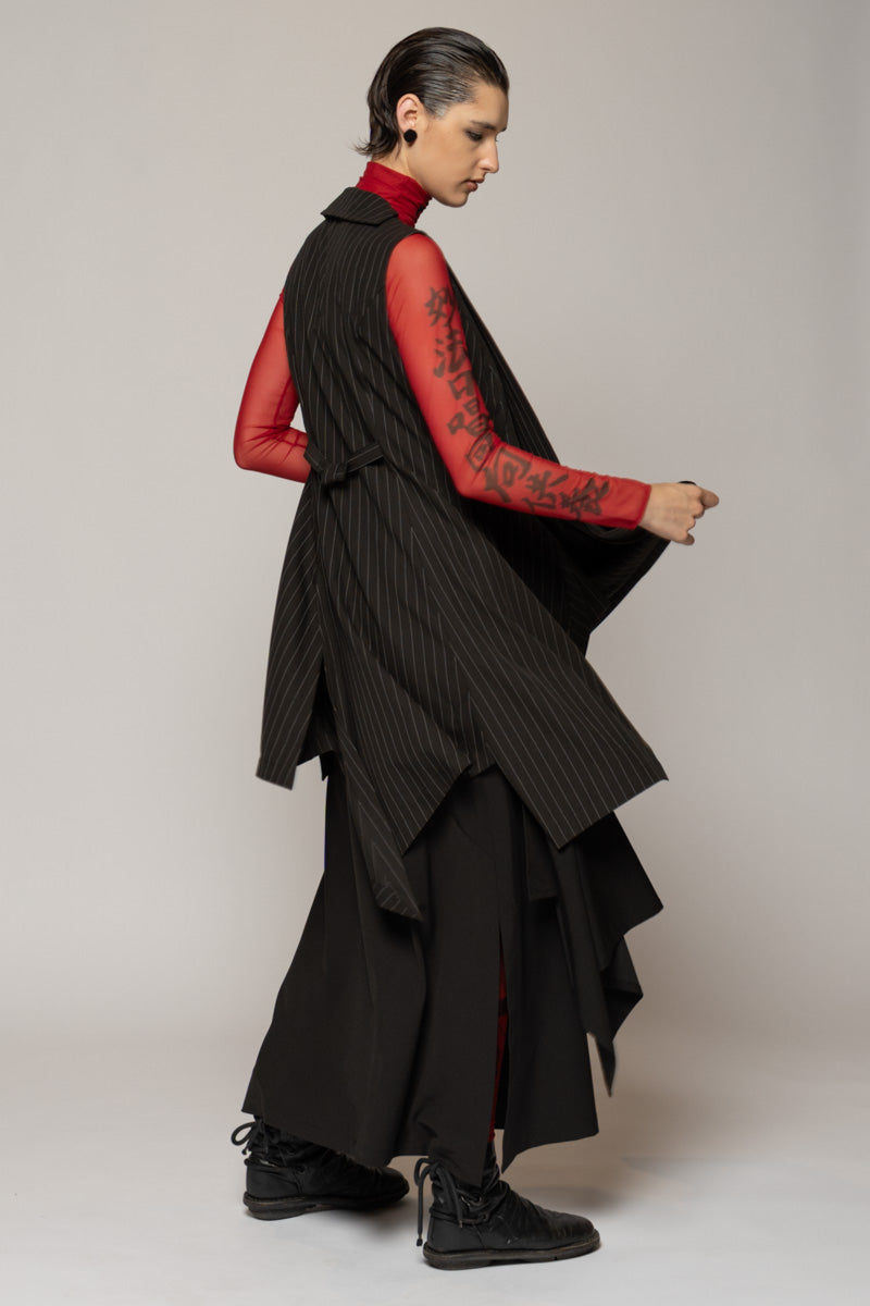Kusa Long Vest Stripe