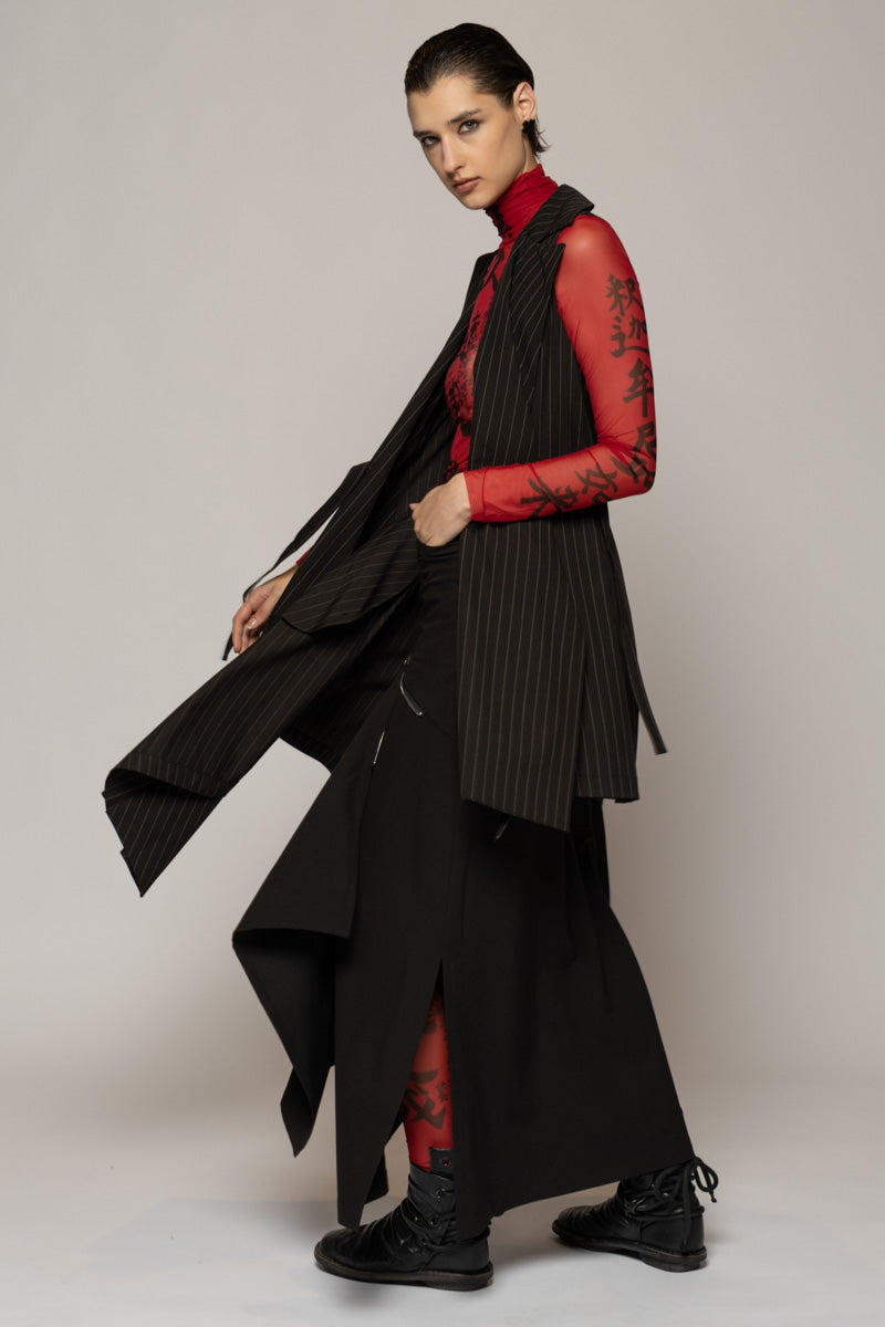 Kusa Long Vest Stripe