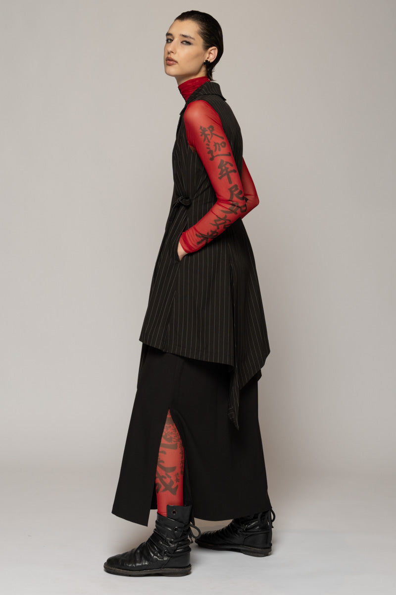 Kusa Long Vest Stripe