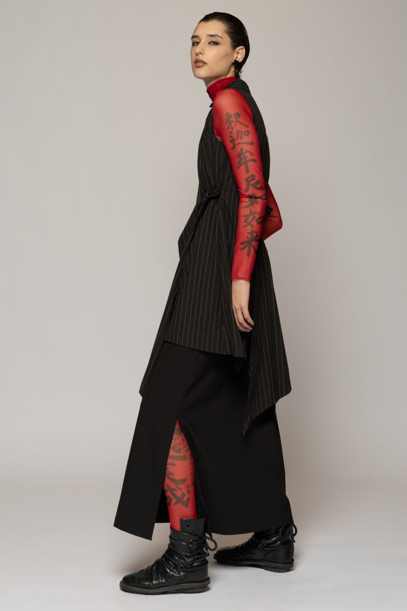 Kusa Long Vest Stripe