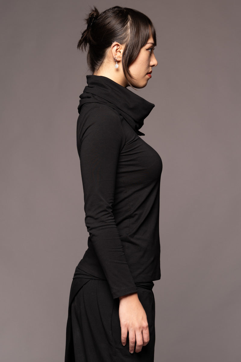 Kiyora Neck Top Blk