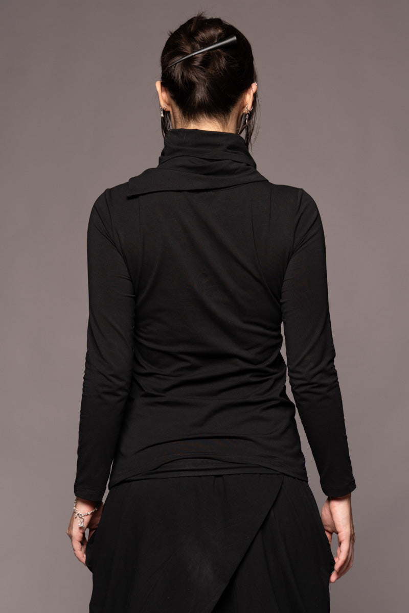 Kiyora Neck Top Blk