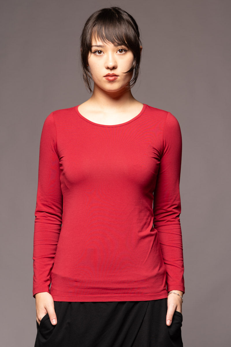 Kiyora Neck Top Garnet