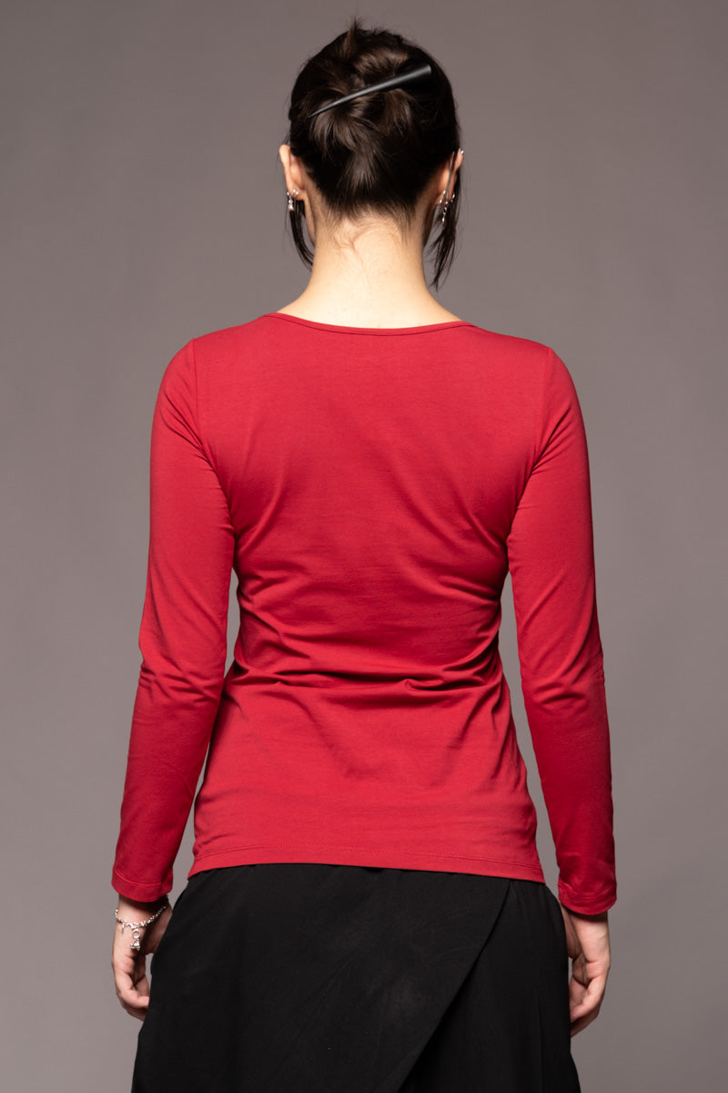 Kiyora Neck Top Garnet