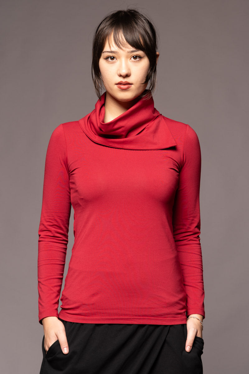 Kiyora Neck Top Garnet