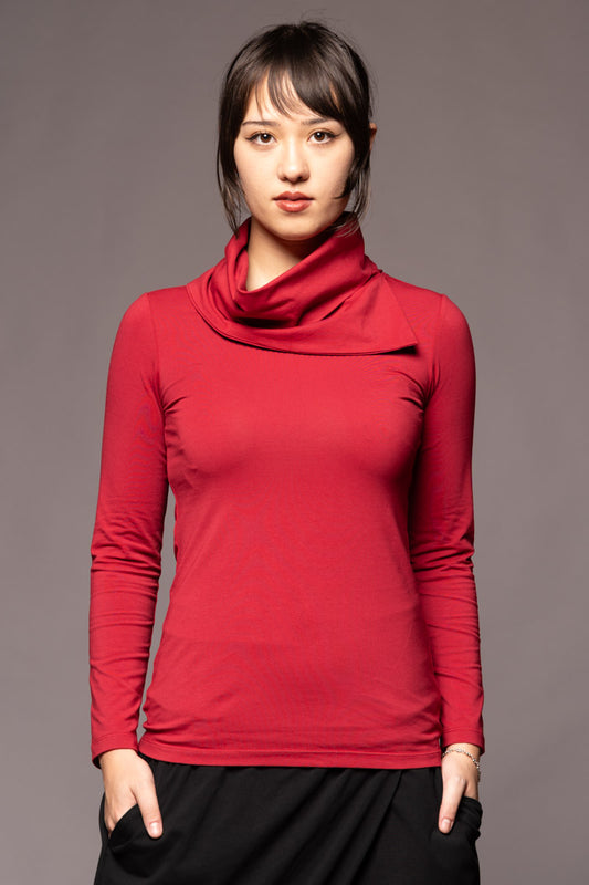 Kiyora Neck Top Garnet