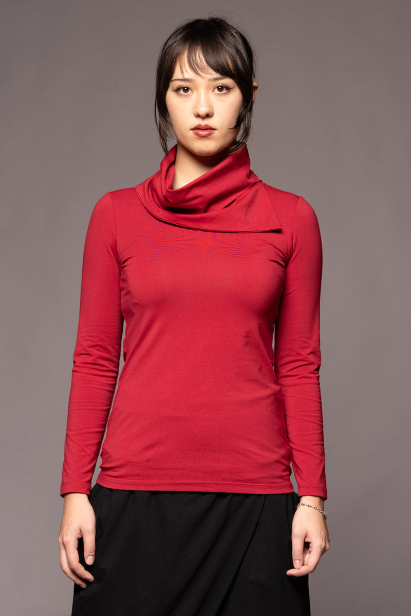 Kiyora Neck Top Garnet