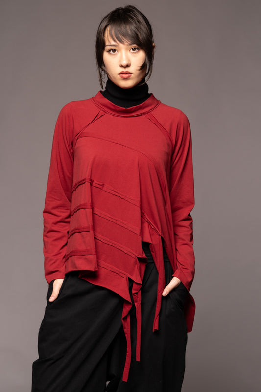 Kiyora Loose Top Garnet