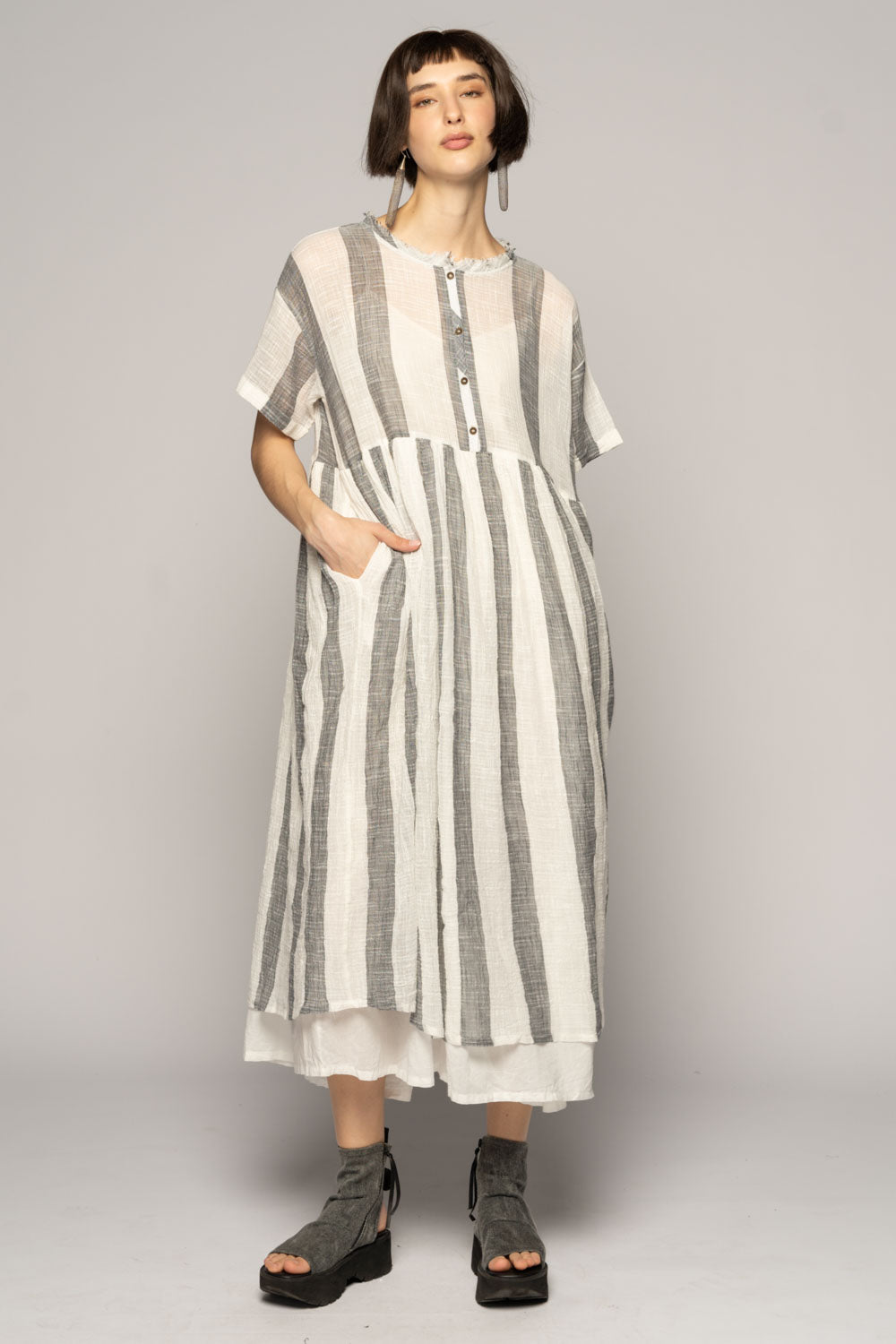 Wattle Gather Dress Ch