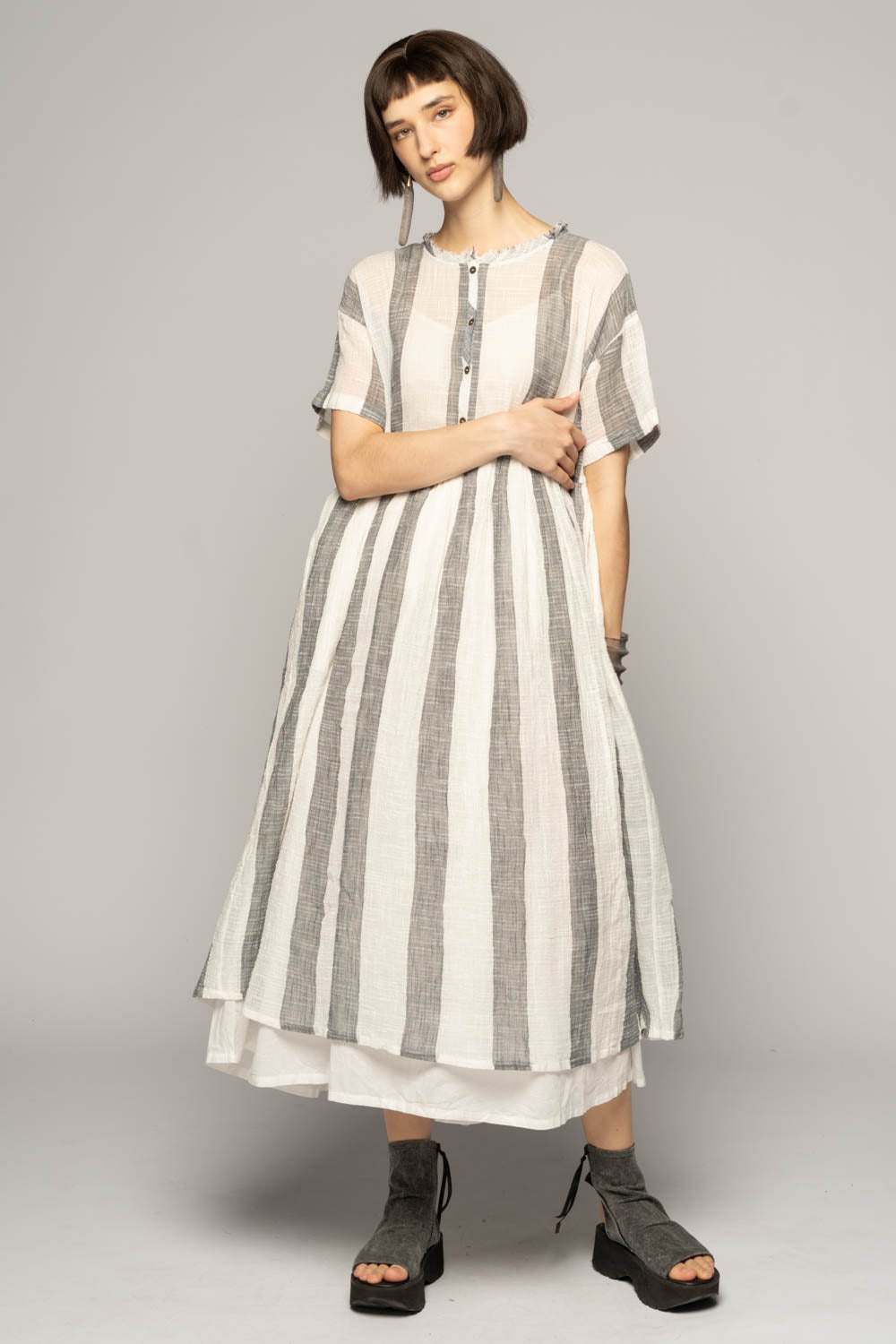 Wattle Gather Dress Ch