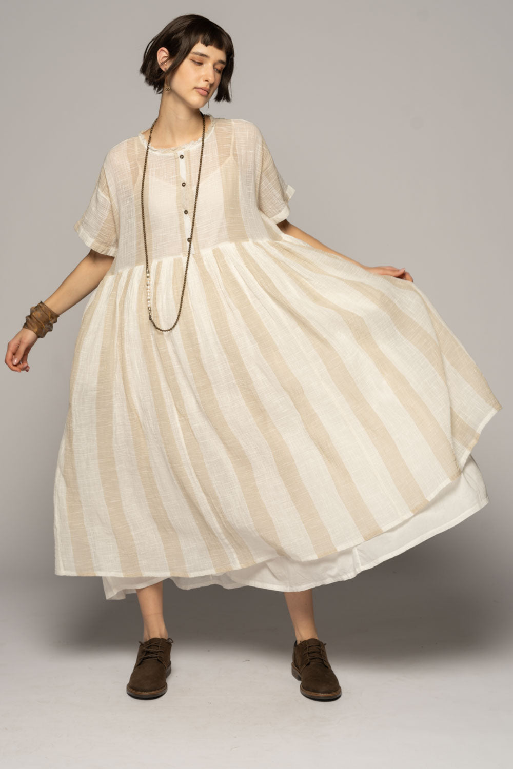 Wattle Gather Dress Ntr