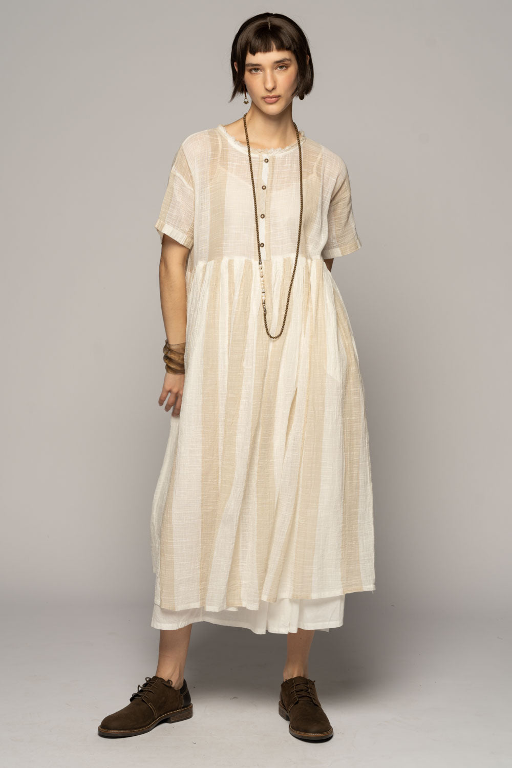 Wattle Gather Dress Ntr