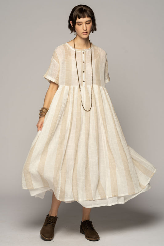 Wattle Gather Dress Ntr