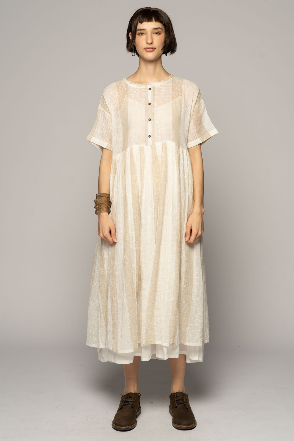 Wattle Gather Dress Ntr