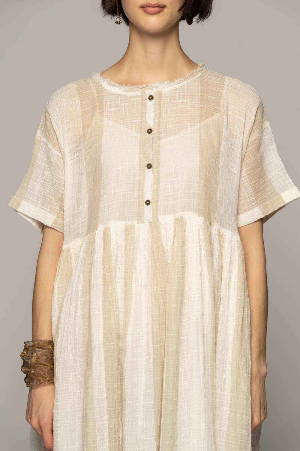 Wattle Gather Dress Ntr