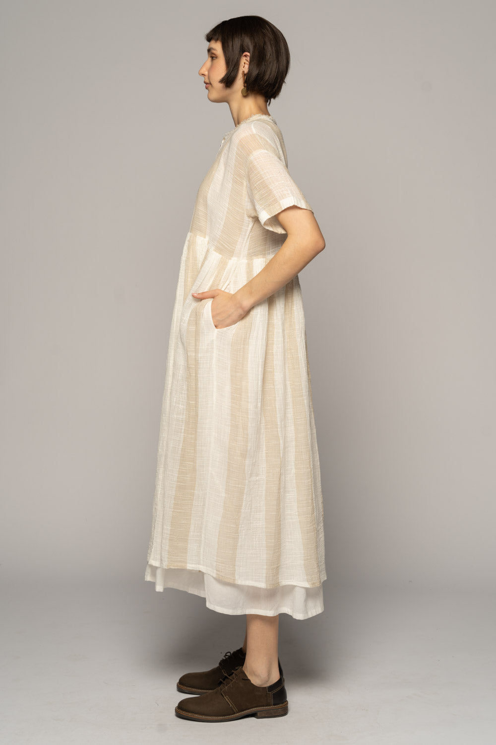 Wattle Gather Dress Ntr