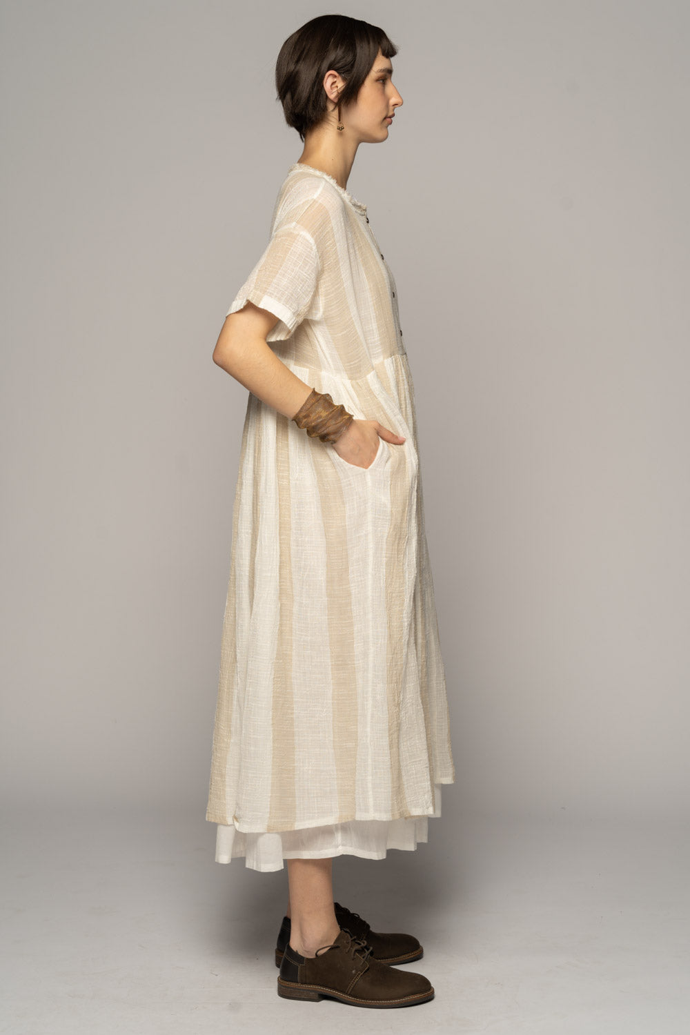 Wattle Gather Dress Ntr