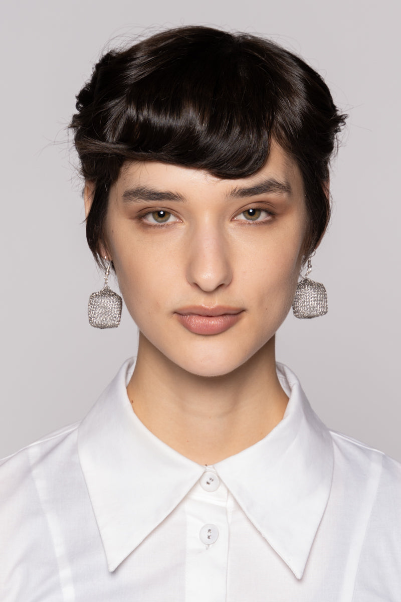 Sanjo Earrings Silver