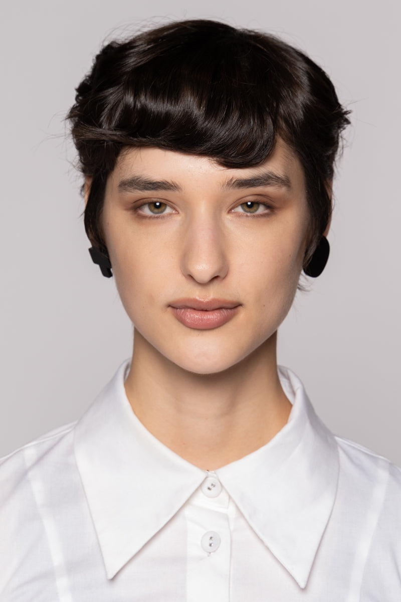 Big Batsu Maru Earrings Blk