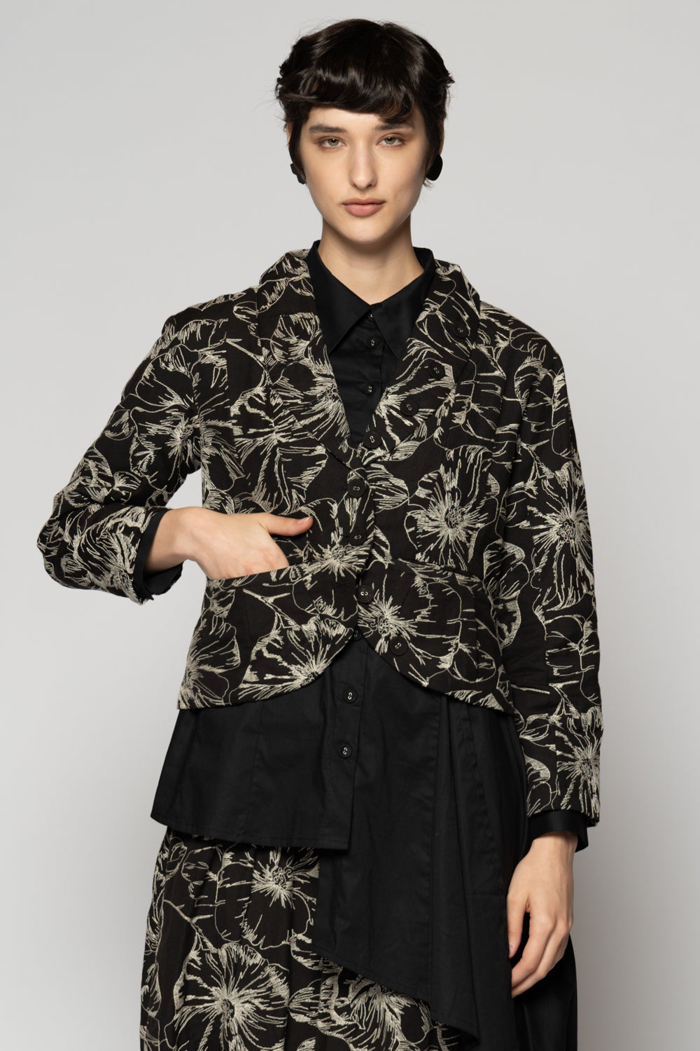Sazanka Jacket Blk