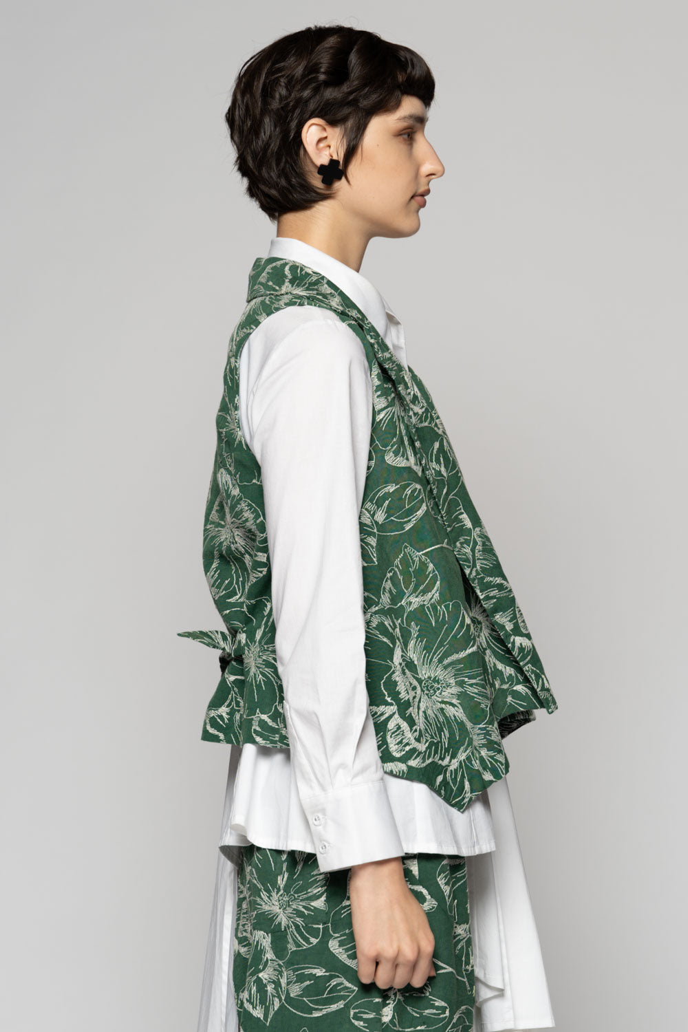 Sazanka Vest Sage