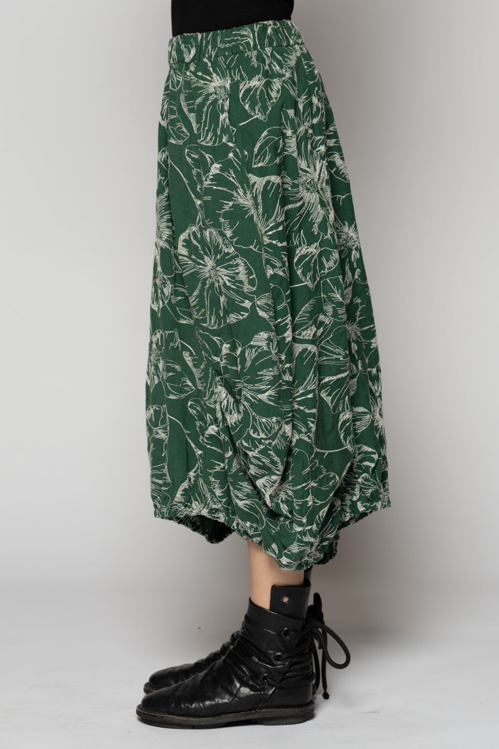 Sazanka Balloon Skirt Sage