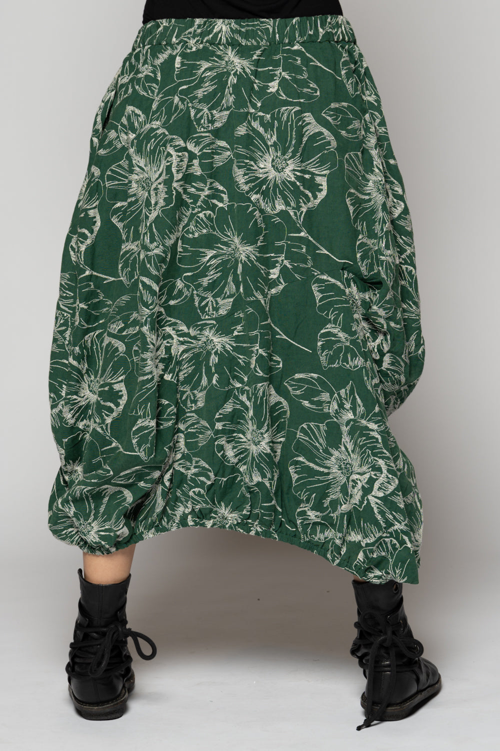 Sazanka Balloon Skirt Sage