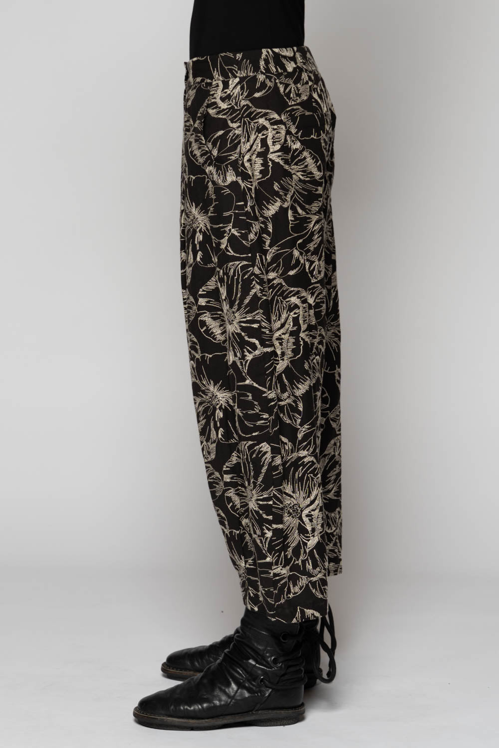 Sazanka Low Pants Blk