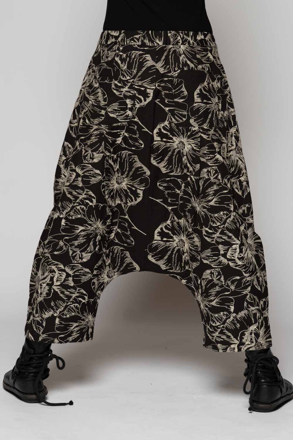 Sazanka Low Pants Blk