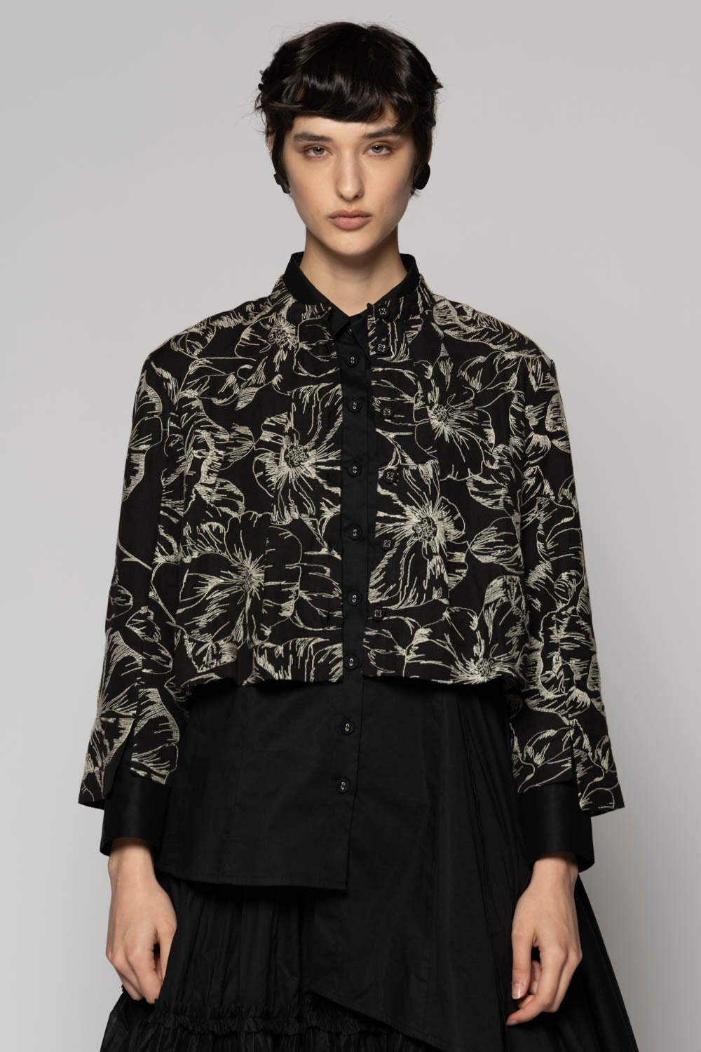 Sazanka Short Jacket Blk