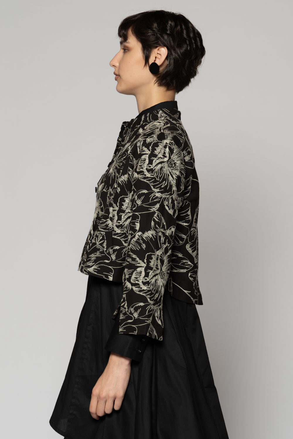 Sazanka Short Jacket Blk