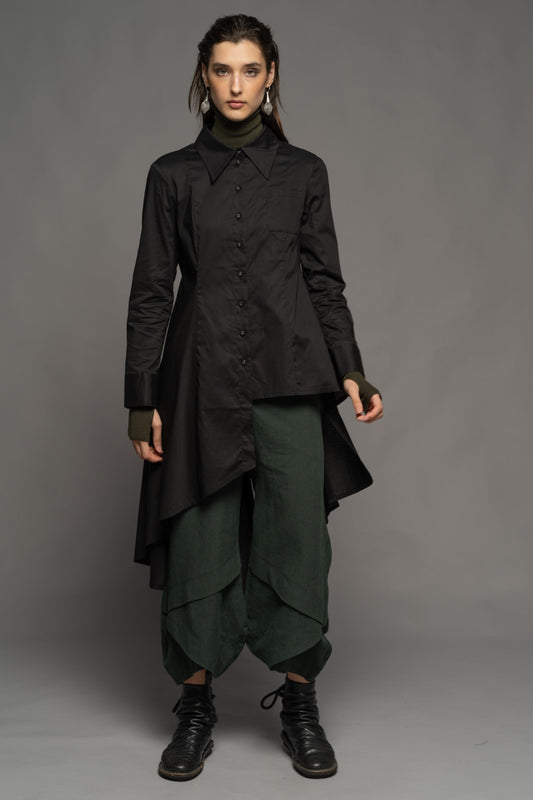 Gozen Long Shirt Blk