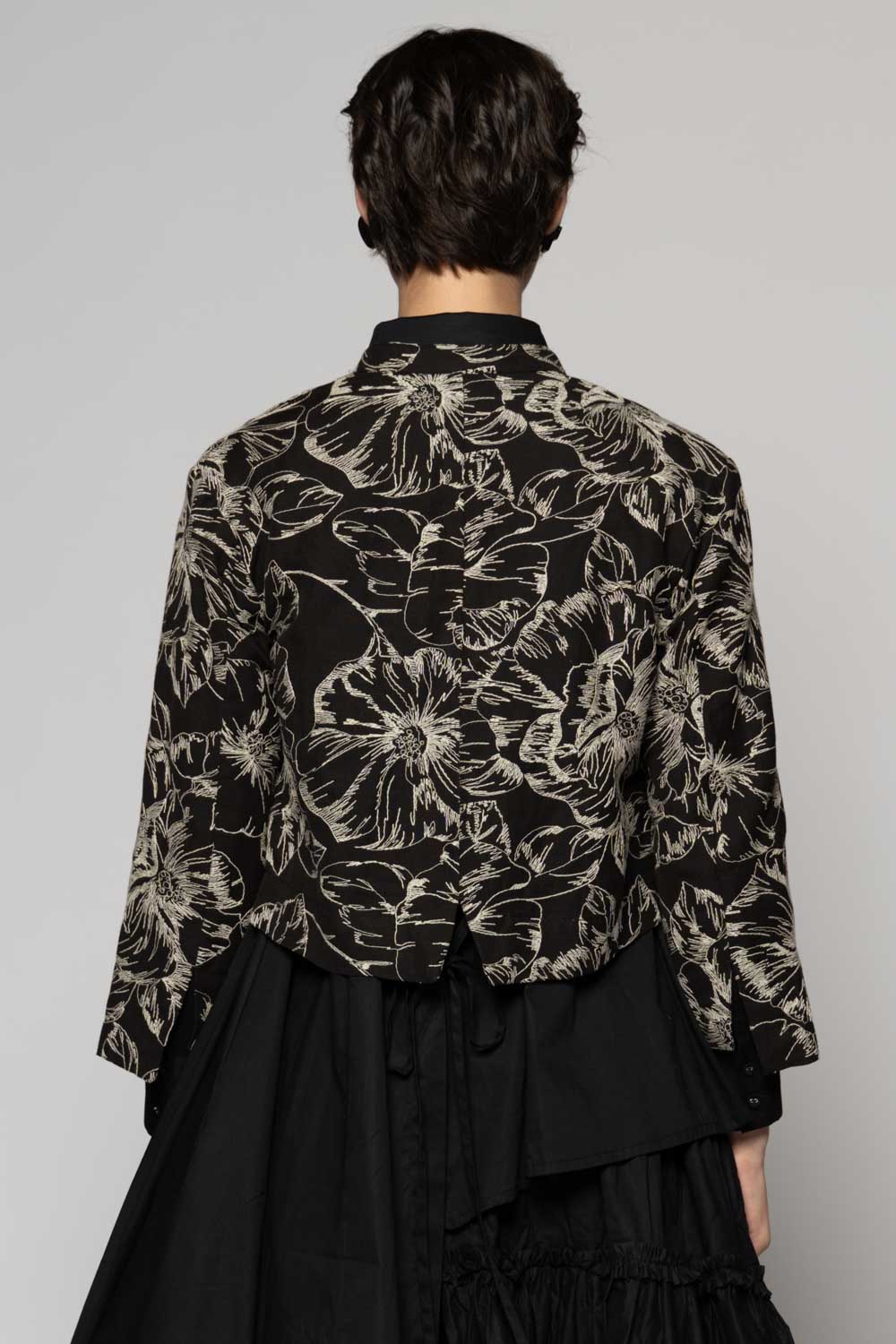 Sazanka Short Jacket Blk