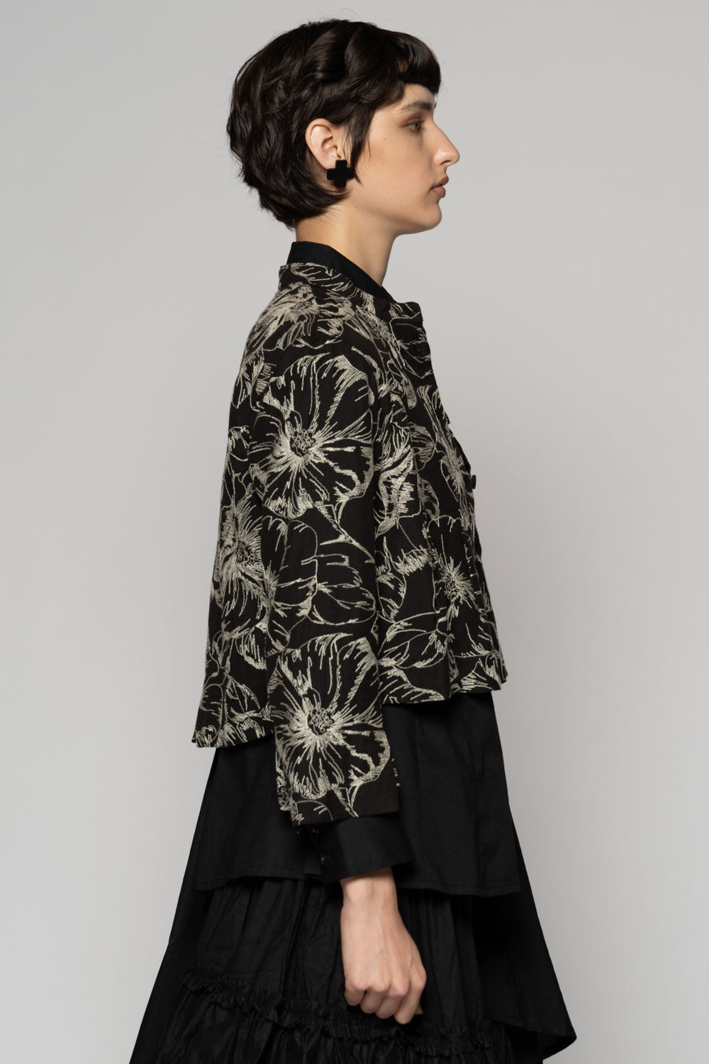 Sazanka Short Jacket Blk