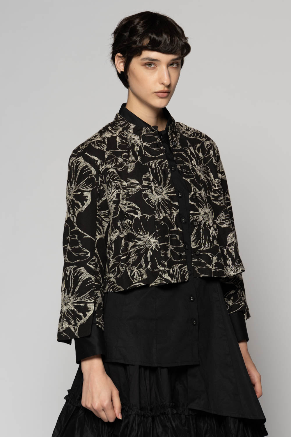 Sazanka Short Jacket Blk