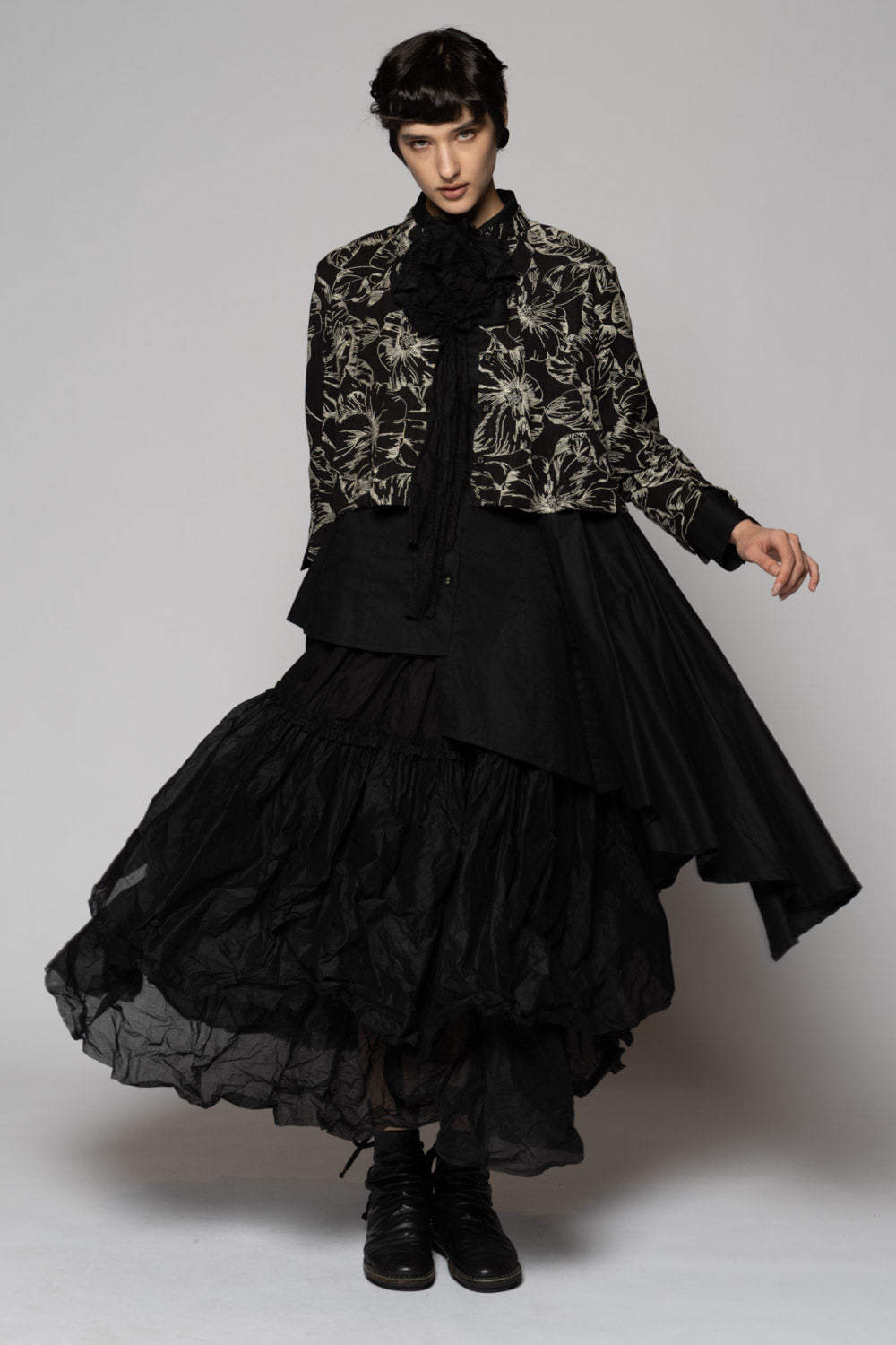 Sazanka Short Jacket Blk