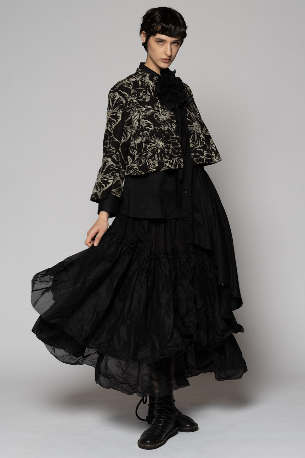 Sazanka Short Jacket Blk