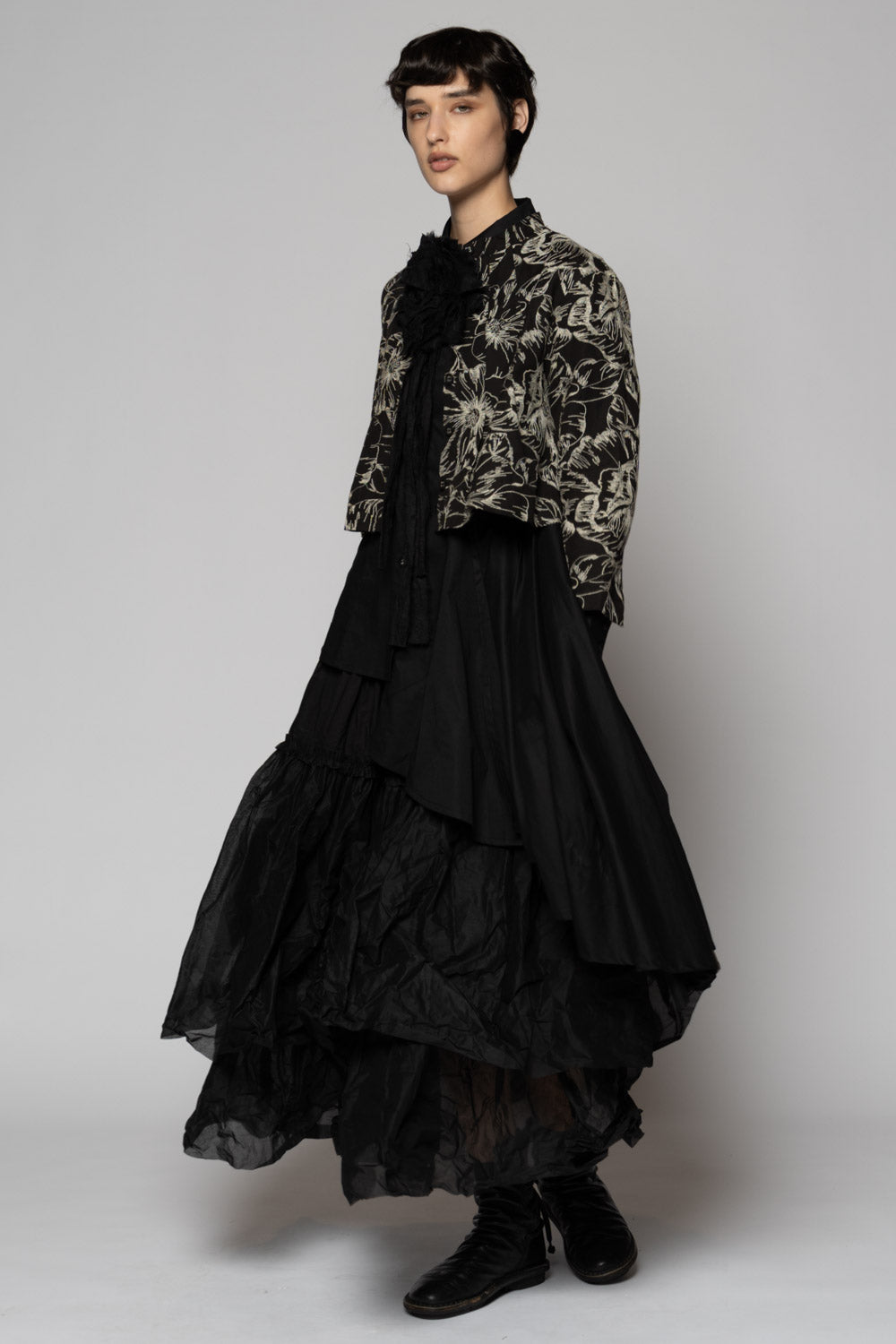 Sazanka Short Jacket Blk