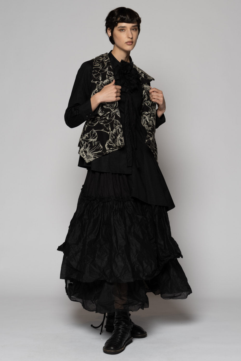 Sazanka Vest Blk