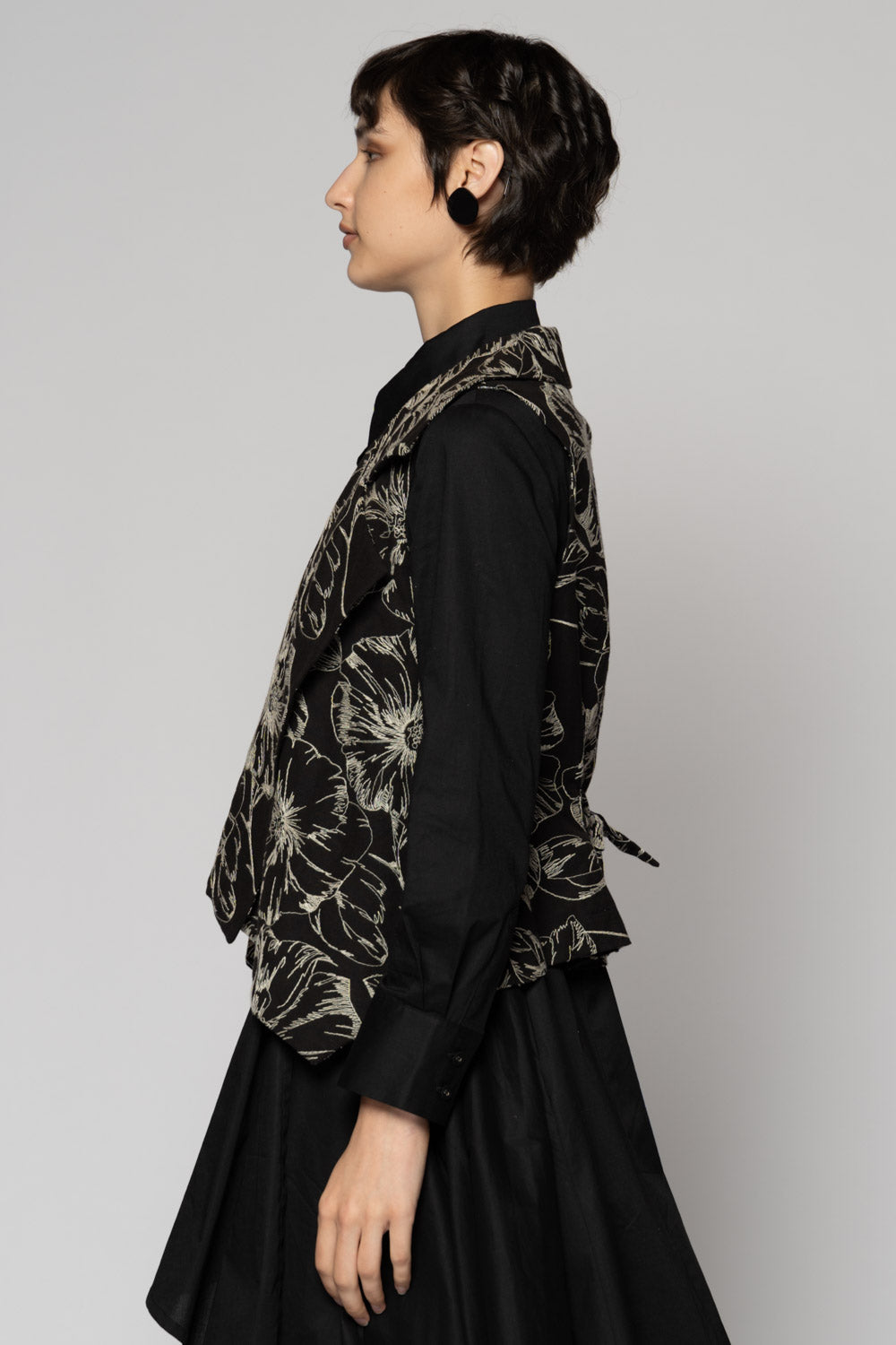Sazanka Vest Blk