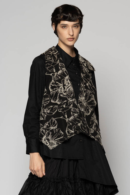 Sazanka Vest Blk