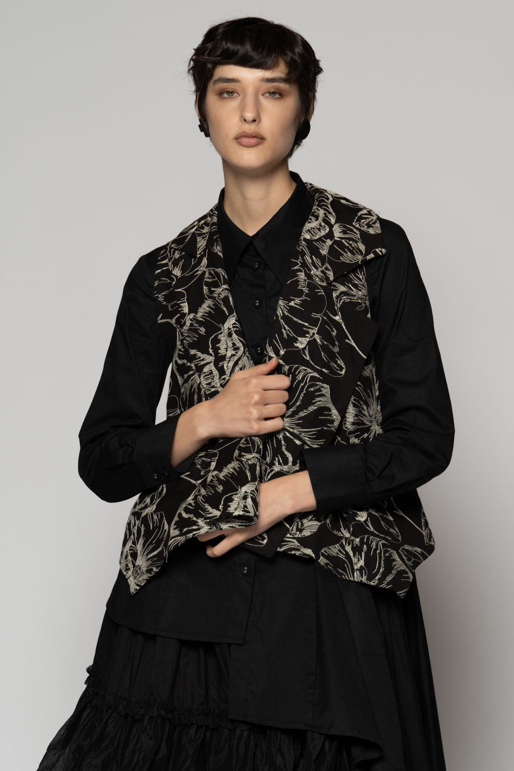 Sazanka Vest Blk