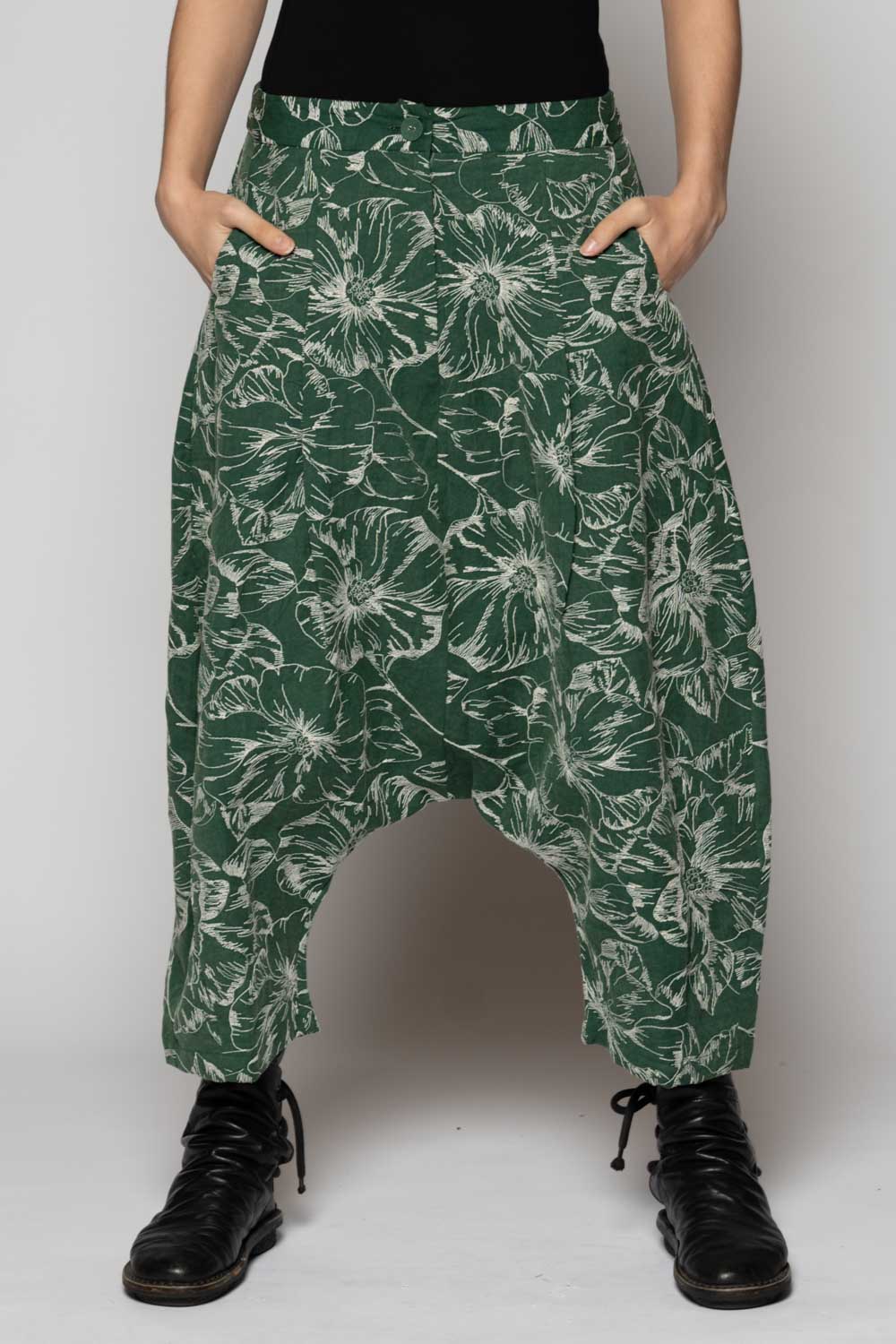Sazanka Low Pants Sage