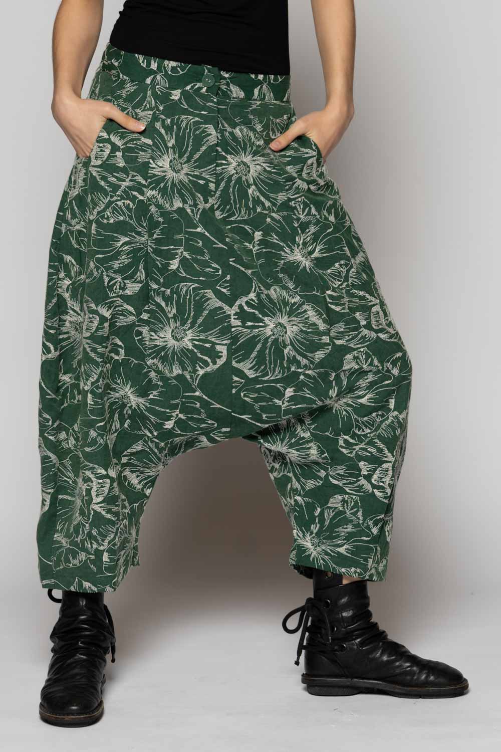 Sazanka Low Pants Sage