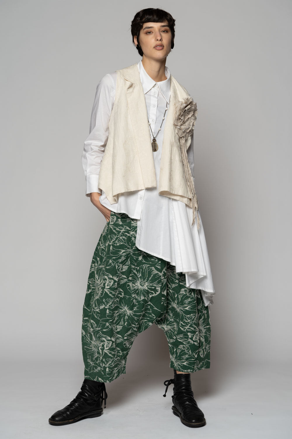 Sazanka Low Pants Sage