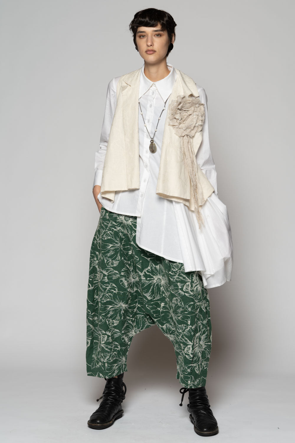Sazanka Low Pants Sage