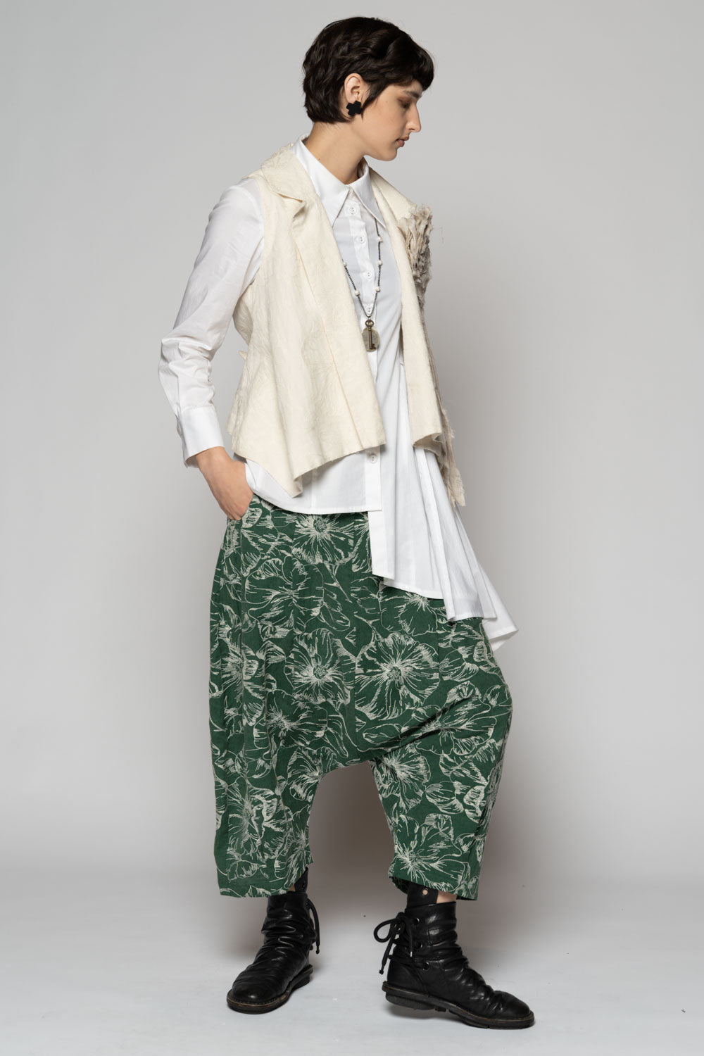 Sazanka Low Pants Sage