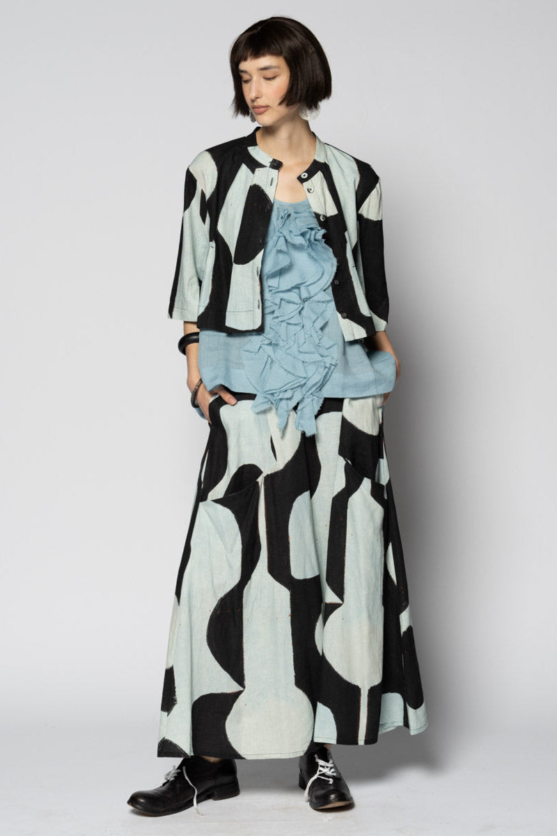 Kakure Wide Pants Blk