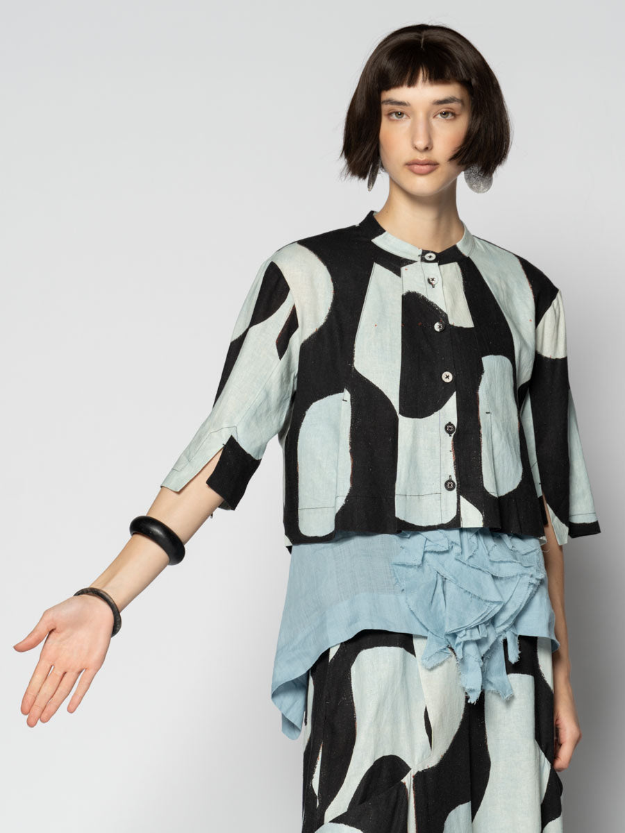 Kakure Short Jacket Blk