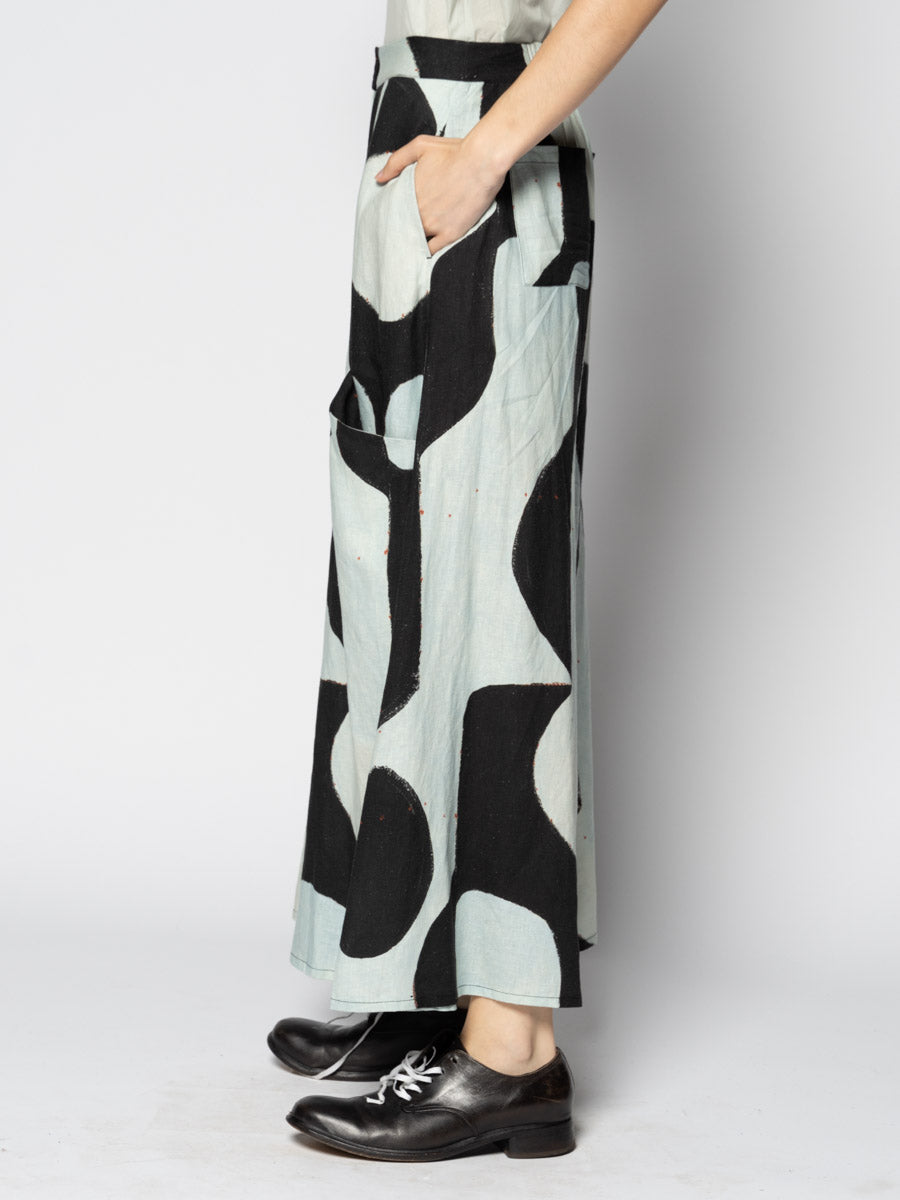 Kakure Wide Pants Blk